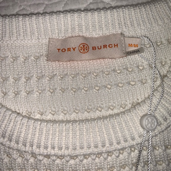 White Tory Burch knit sweater - Picture 4 of 5